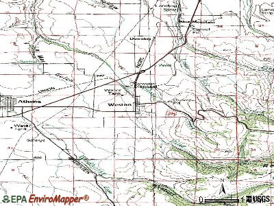 Weston topographic map