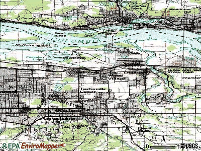 Wood Village topographic map