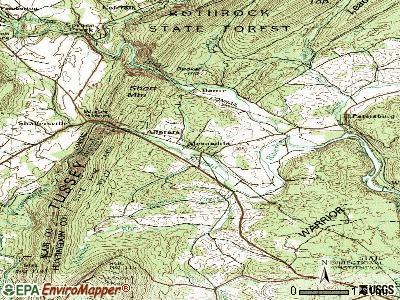 Alexandria topographic map