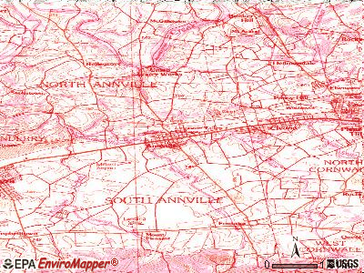 Annville topographic map