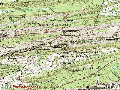 Ashland topographic map