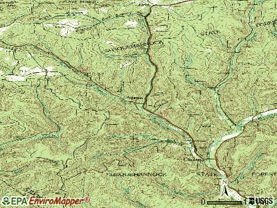Austin topographic map
