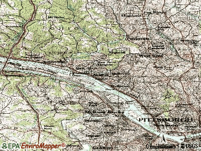 Avalon topographic map