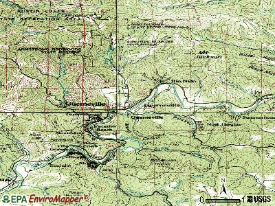 Guerneville topographic map