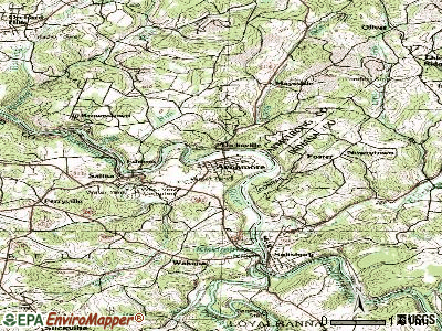 Avonmore topographic map