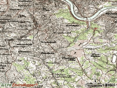Baldwin topographic map