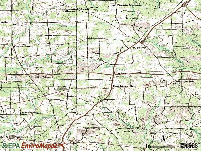 Barkeyville topographic map