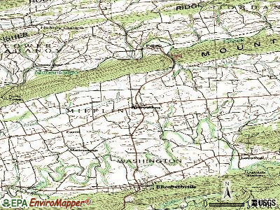 Berrysburg topographic map