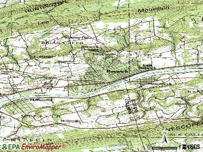 Berwick topographic map