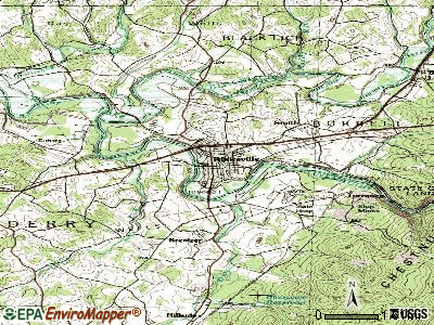 Blairsville topographic map