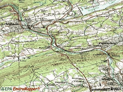 Bowmanstown topographic map