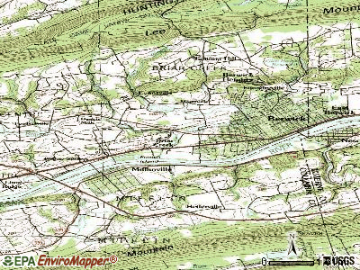 Briar Creek topographic map