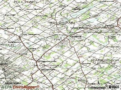 Brittany Farms-Highlands topographic map