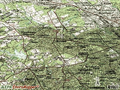 Broomall topographic map