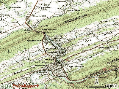 Burnham topographic map