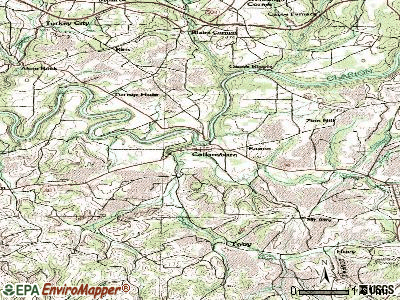 Callensburg topographic map