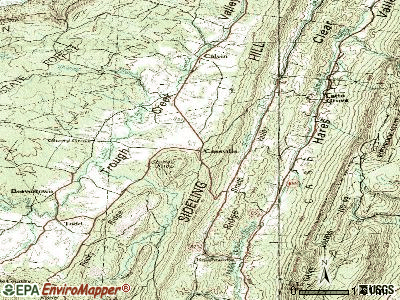 Cassville topographic map