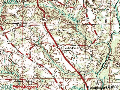 Haleburg topographic map