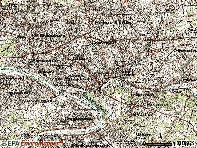 Chalfant topographic map