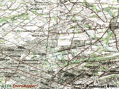 Churchville topographic map