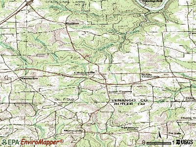 Clintonville topographic map