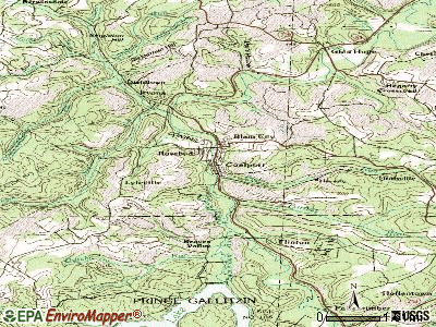 Coalport topographic map