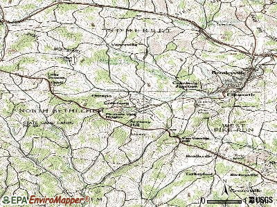 Cokeburg topographic map