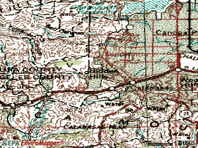 Hidden Hills topographic map