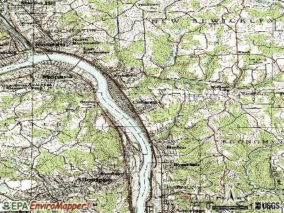 Conway topographic map
