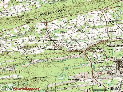 Conyngham topographic map