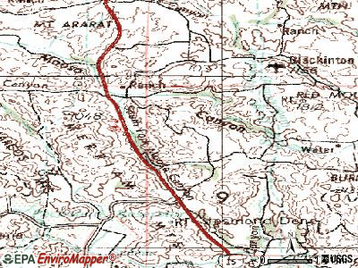 Hidden Meadows topographic map