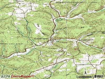 Coudersport topographic map