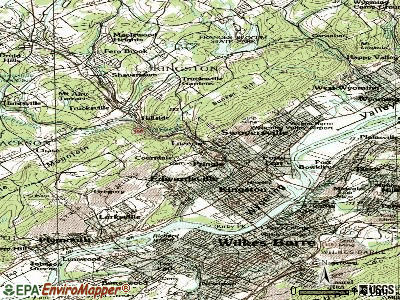 Courtdale topographic map
