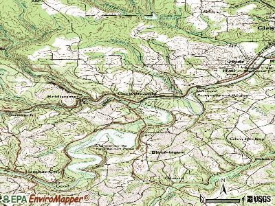 Curwensville topographic map