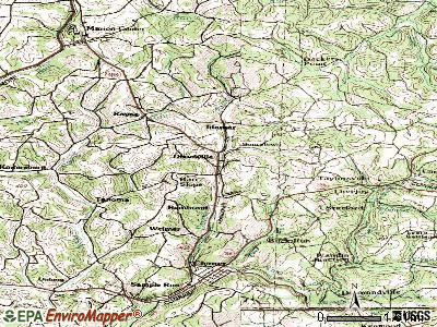 Dicksonville topographic map