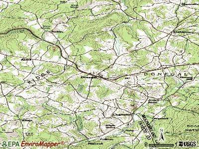 Donegal topographic map