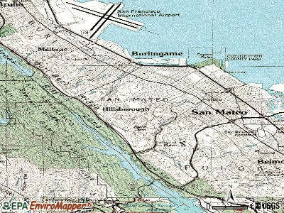 Hillsborough topographic map