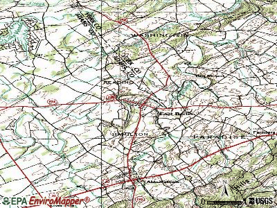 East Berlin topographic map