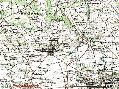 Eastlawn Gardens topographic map