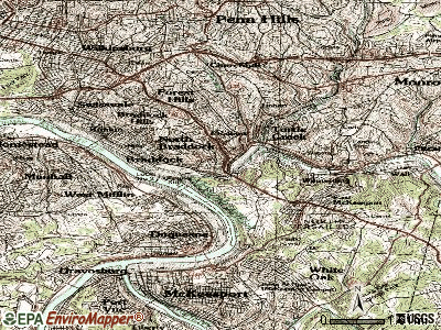 East Pittsburgh topographic map