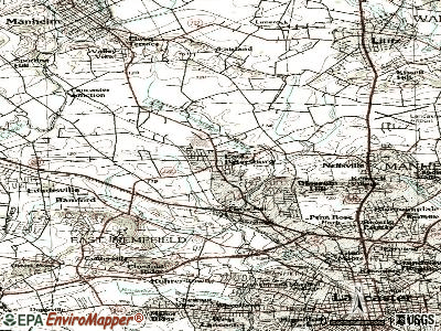 East Rochester topographic map