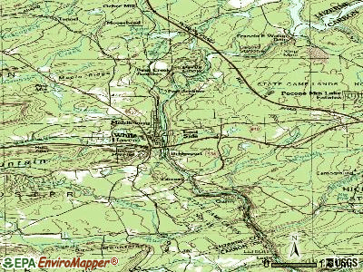 East Side topographic map
