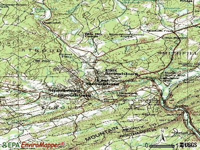 East Stroudsburg topographic map