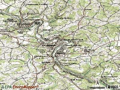 East Vandergrift topographic map