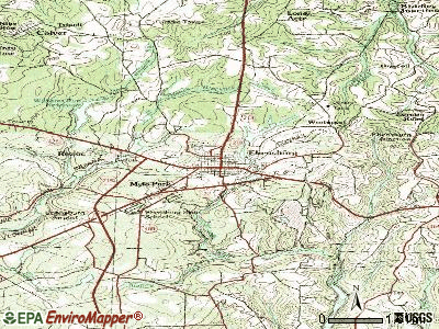 Ebensburg topographic map