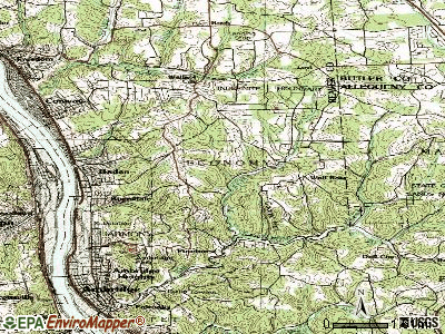 Economy topographic map