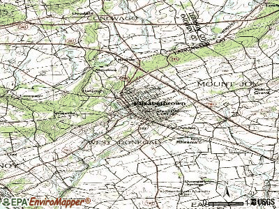 Elim topographic map