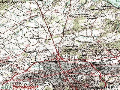 Emigsville topographic map
