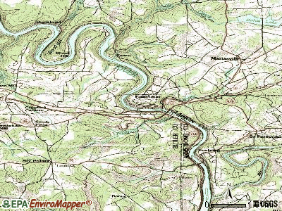 Emlenton topographic map
