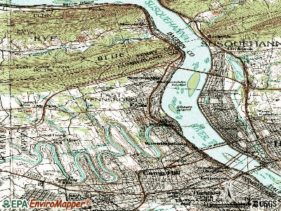 Ernest topographic map